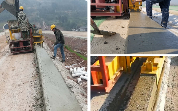 定制型路沿石機(jī)施工現(xiàn)場(chǎng)